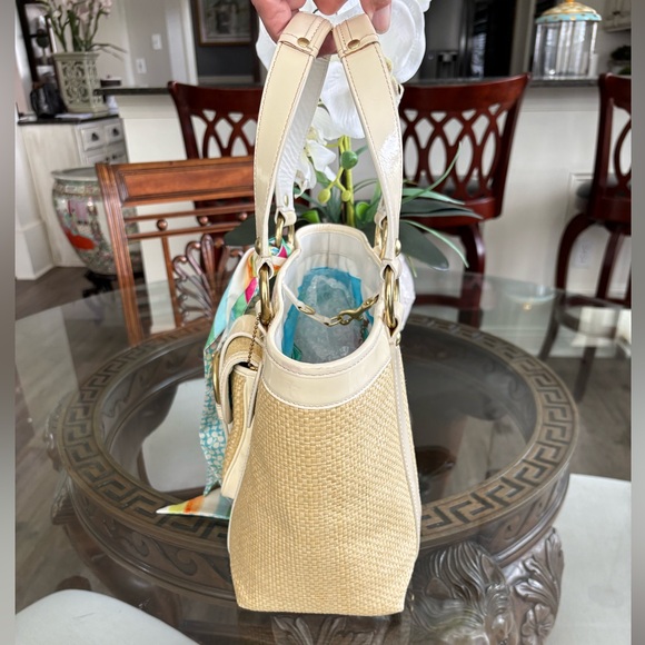 🤍🤍VINTAGE COACH LEGACY NATURAL WOVEN STRAW TOTE 65TH ANNIVERSARY TOTE BAG!🤍🤍 - Picture 3 of 12